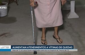 Las víctimas del otoño son casi el doble del accidente de motocicleta en el trauma de Campina Grand