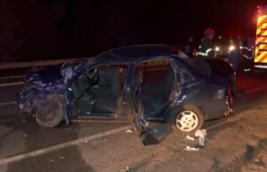 Cuatro personas resultaron heridas en un accidente con dos autos en SP -215 en Sao Carlos