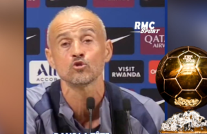 Show de Louis Enrik: comienzan a cantar sobre él preguntando por la bola dorada