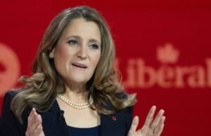 Freeland sale del gabinete para el embajador de Ucrania: fuente