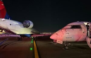 Dos aviones delta chocan en el aeropuerto de Laguardia en la ciudad de Nueva York