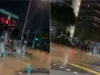 Las fugas de tuberías en Kembangan dañan los semáforos y provocan inundaciones en el cruce de Changi Road