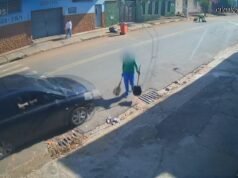 Video: Conductor atropella auto en Itapira