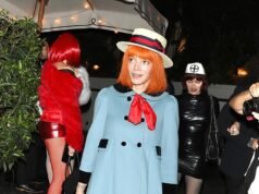 Lily Allen se burla de la ‘amante’ de David Harbour mientras se disfraza del personaje de libros infantiles ‘Madeline’ para la fiesta de Halloween en Los Ángeles.