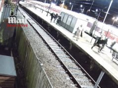 Héroes en el tren de las 6.25: Increíble valentía de los pasajeros que se arrojaron frente al hombre que acuchillaba el tren para proteger a los extraños mientras apuñalaba su camino hacia el vagón.