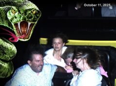 La cámara de una montaña rusa captó el terror absoluto en los rostros de las personas después de que el cinturón de seguridad fallara en una atracción de 208 pies que viaja a 75 mph