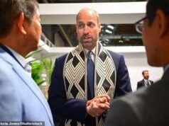 Wills se pone manos a la obra en Brasil: Prince advierte sobre la ‘crisis natural’ que enfrenta el mundo en una cumbre sobre comercio contra la vida silvestre, después de recibir un elegante pañuelo de parte de una tribu amazónica y recorrer Río