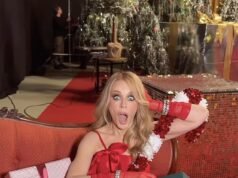 Kylie Minogue, de 57 años, enloquece a los fanáticos mientras adelanta un emocionante nuevo álbum navideño en un sexy video promocional