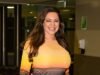 Kelly Brook y Lisa Riley son las primeras estrellas en aterrizar en Australia antes de I’m A Celebrity de este año cuando llegan al aeropuerto de Brisbane.