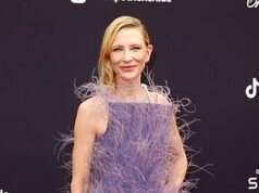 Cate Blanchett sorprende con un espectacular vestido de plumas lila mientras se une a las elegantes Naomi Campbell y Heidi Klum para los premios Bambi en Munich.