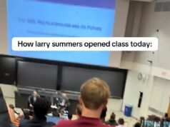 Estudiantes de Harvard con náuseas critican al profesor Larry Summers cuando comienza la clase admitiendo su ‘vergüenza’ por Epstein