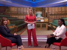 Momento en que Reeves se niega a mirar a Kemi Badenoch a los ojos en un enfrentamiento televisivo después de que el líder conservador la tildara de mentirosa y ridiculizara sus quejas de ‘sexismo’.