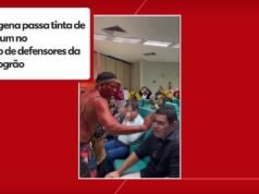 Es #falso que en la COP30 se grabó video de un indígena pintando los rostros de los asistentes al evento; La escena tuvo lugar en 2024.