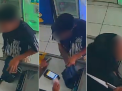 Empleado responde a robo y SP le quita un cuchillo a un delincuente en una heladería de la costa; video