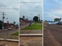 El vídeo muestra al avión perdiendo altitud antes de estrellarse contra una granja en TO