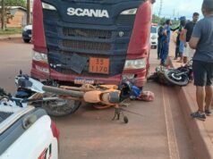 El camionero que provocó el accidente en la BR-163 fue detenido y dio positivo en alcoholemia