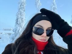 Holly Ramsay y Adam Peaty se divierten durante las vacaciones previas a la boda con su familia y su hijo en Laponia, después de desairar el cumpleaños número 60 de su madre en medio de una disputa tóxica.