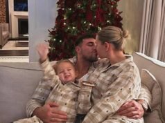 Molly-Mae Hague y Vogue Williams se apasionan con sus parejas mientras guían a las familias de celebridades que disfrutan de la Navidad en pijamas a juego.
