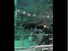 Momento en que el caos de Nochebuena explota en violencia en Winter Wonderland