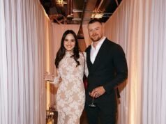 Adam Peaty se prepara para la boda de hoy con Holly Ramsay mientras los guardias de seguridad patrullan con perros antes del sindicato que ha destrozado a su familia.