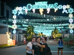 Los residentes de Cantonment Towers, 13 Woodlands St., Luxus Hills, iluminan la finca con alegría navideña.