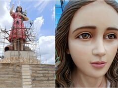 Ver foto: Finalizada la estatua de la Menina Benigna en Carriri